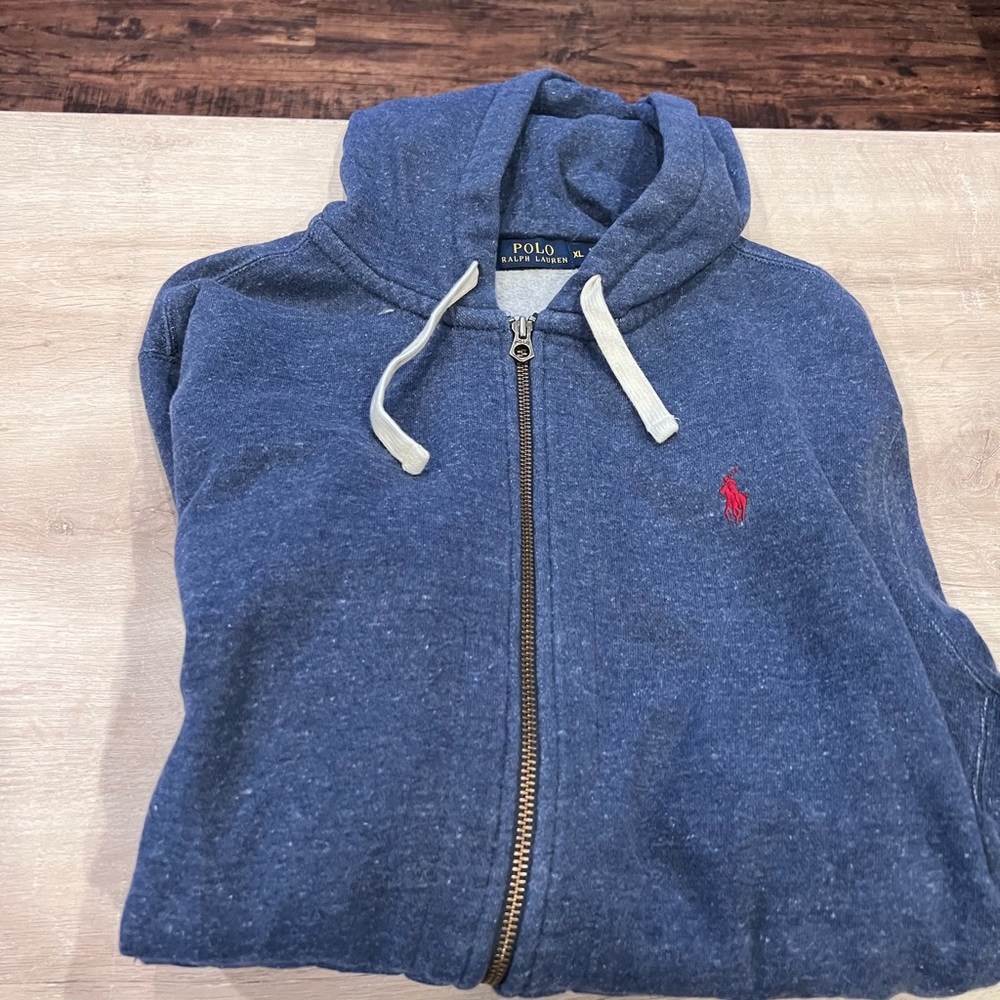 Polo Mens XL zip up hoodie